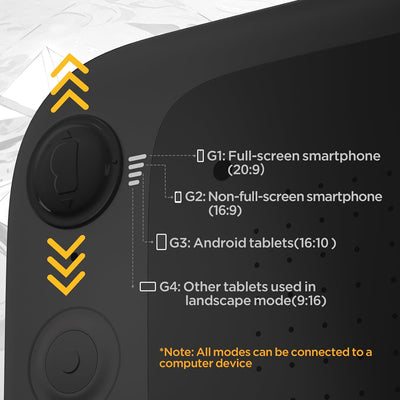 UGEE Q6 16,5 x 10,2 cm Zeichentablett für Android-Handy mit 6 Hotkeys, Grafiktablett, einstellbarer