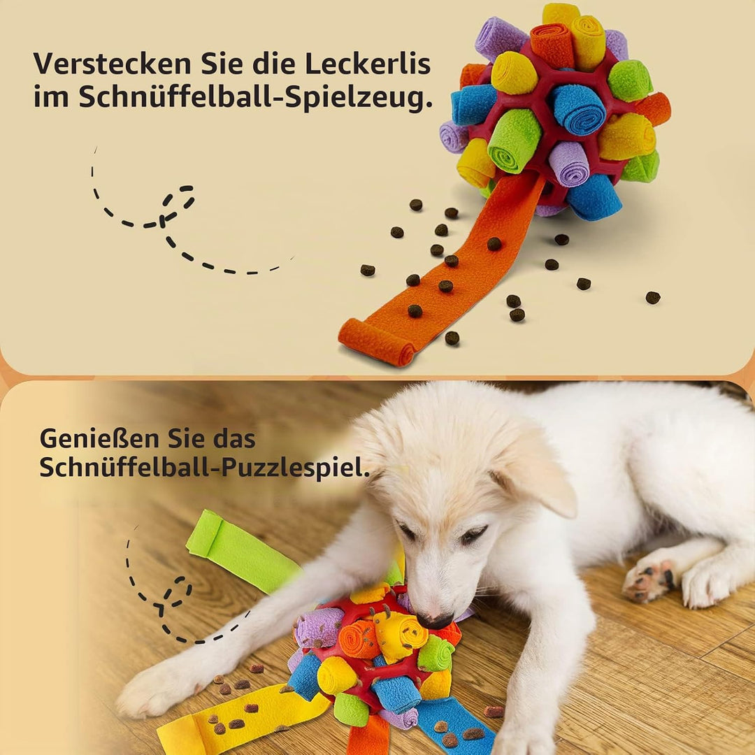 Schnüffelball für Hunde, Schnüffelteppich Schnüffelspielzeug Interaktive Hundespielzeug tragbarer Ha