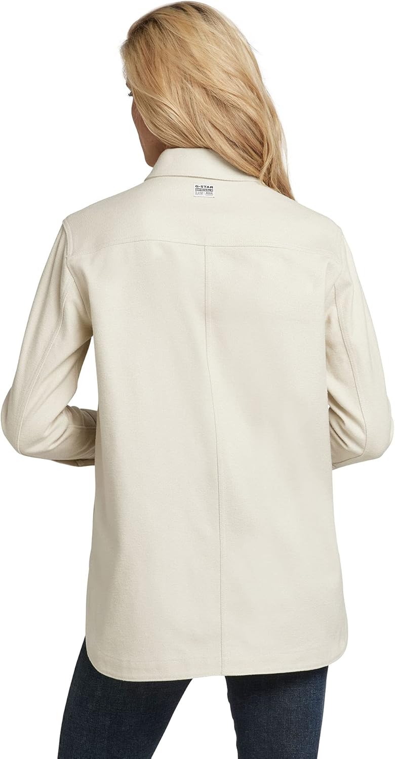 G-STAR Damen Boyfriend Overshirt XS Beige (Ecru D20490-c838-159), XS Beige (Ecru D20490-c838-159)