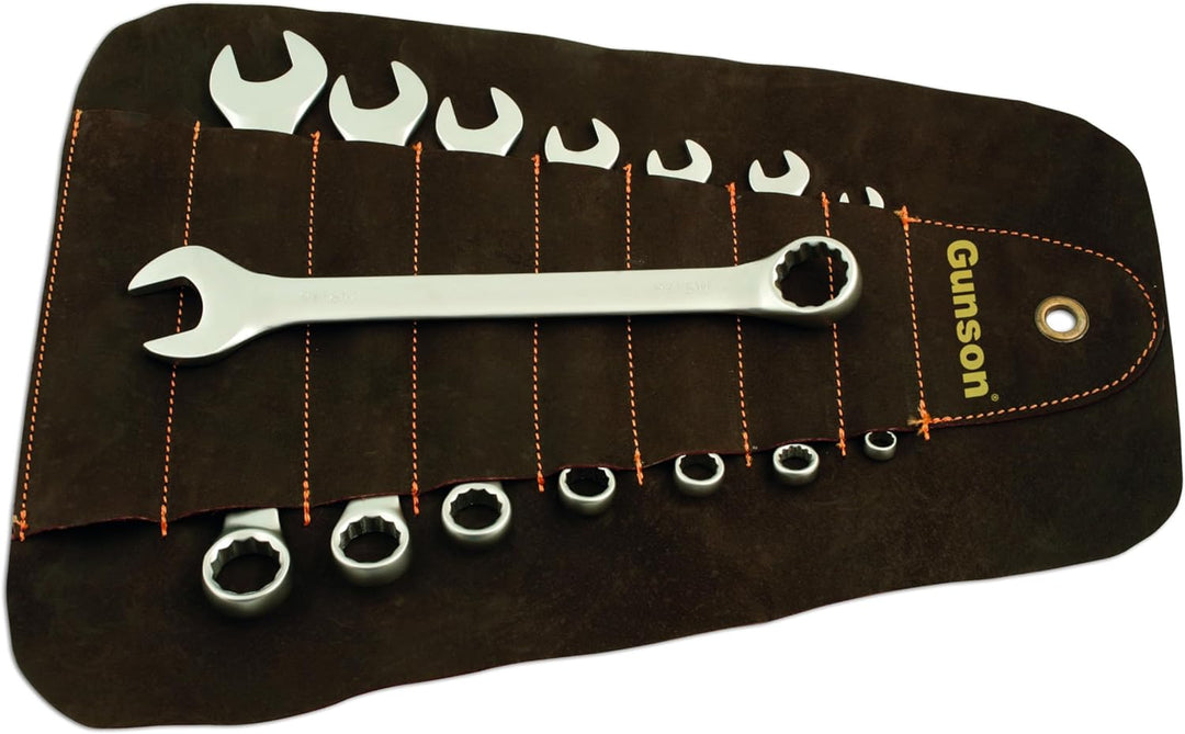 Gunson 77124 Whitworth-Gabel-Ringschlüssel, Ringmaulschlüssel-Set, 8-teilig