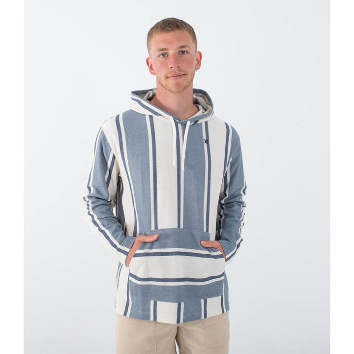 Hurley Herren Og Hooded Poncho Tshirt, Schwarze Kombi.