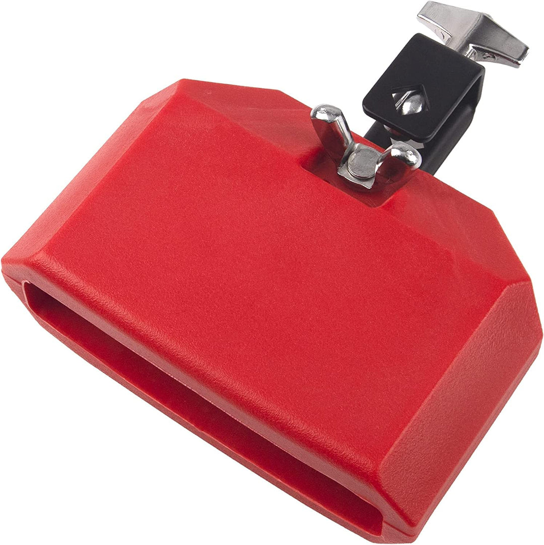Jam Block Musikinstrument, 12,7 cm, Kunststoff, Lateinisches Trommelinstrument, Rot, rot