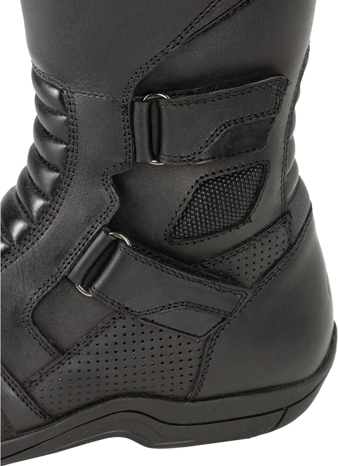 Lucania WP Motorradstiefel Lang Wasserdicht &amp; Atmungsaktiv Rindsleder Komfort &amp; Schutz, 41 EU
