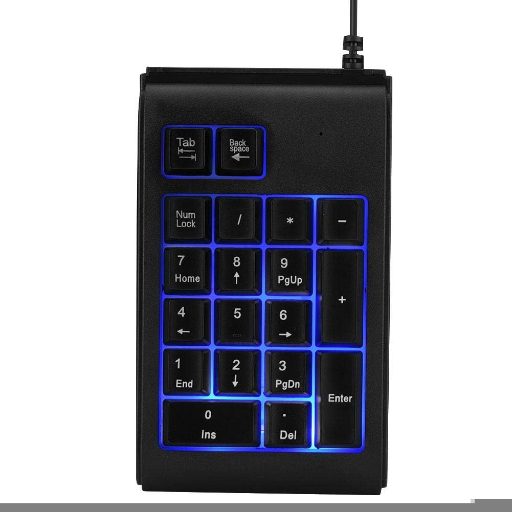 USB-Ziffernblock mit 19 kabelgebundenen Tasten und mechanischem Touch-Feeling (10 Millionen Klicks),