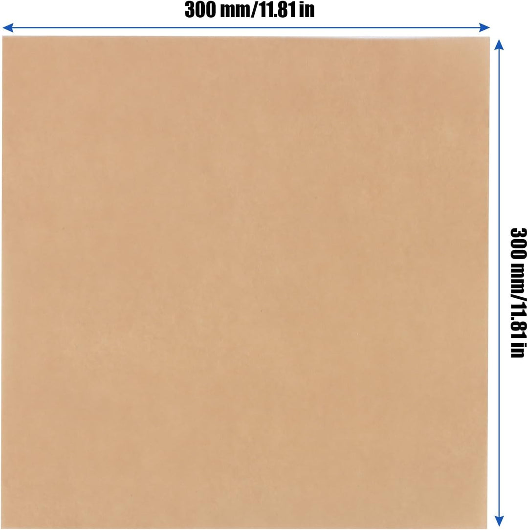 500 Stück Backpapier Quadratisch, 30 x 30 cm, Antihaft, Fettdicht, Braunes Pergamentpapier, Ideal fü