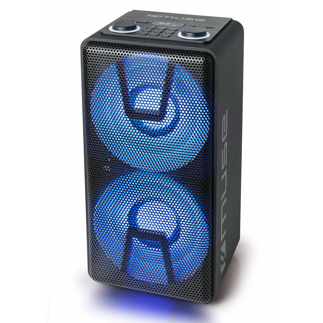 Muse M-1805 DJ Bluetooth-Lautsprecher, Schwarz, Party Box mit Akku