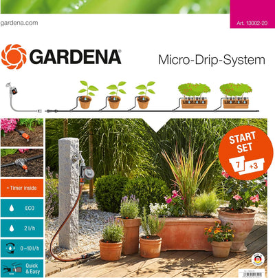 Gardena Start Set Pflanztöpfe M automatic: Das praktische Micro-Drip-System Starterset mit Bewässeru