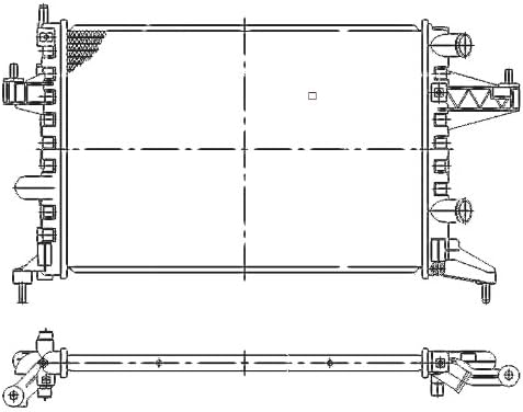 NRF 509596 Kühler, Motorkühlung
