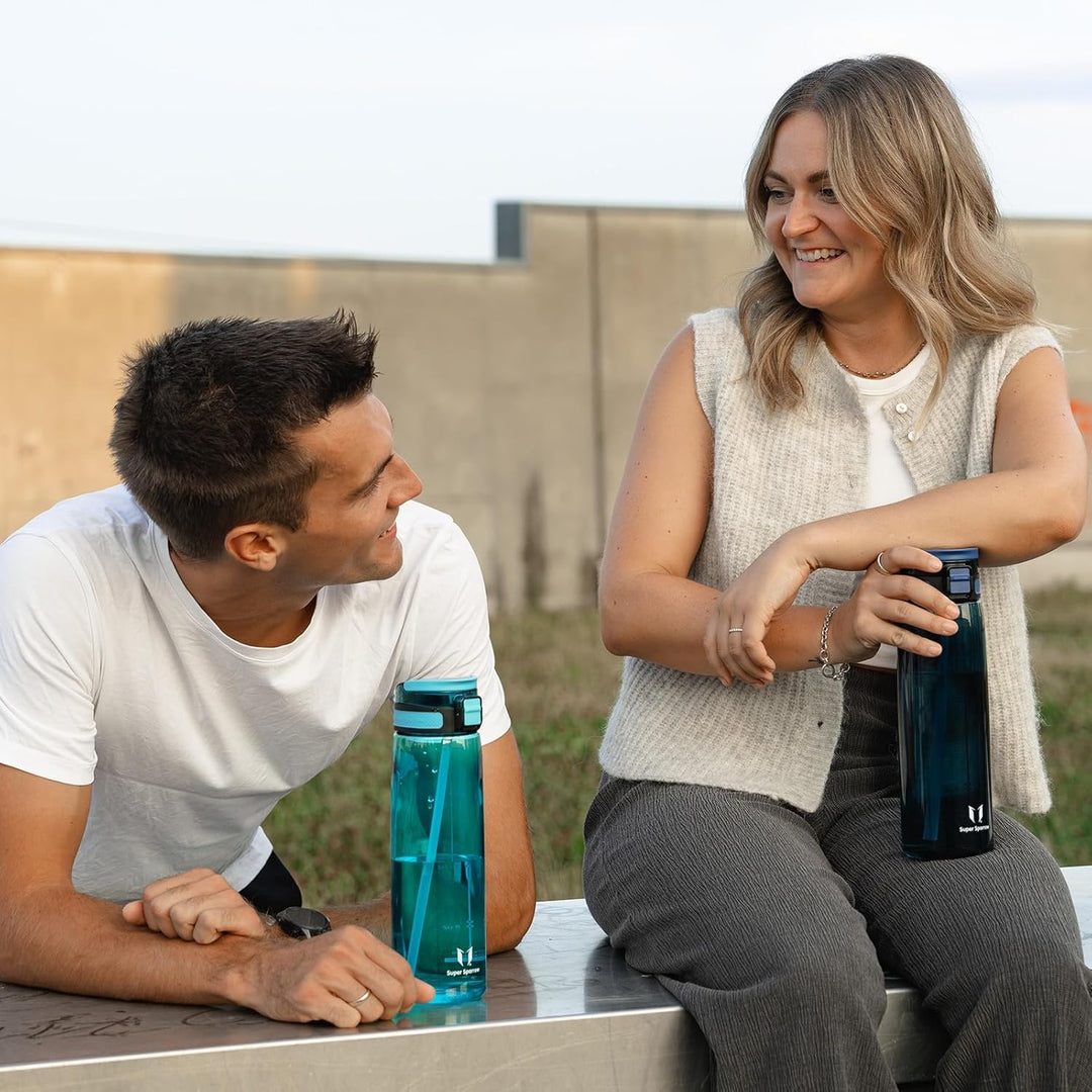 Super Sparrow Trinkflasche - TouchSip Wasserflasche - 500ml, 750ml, 1000ml - BPA-frei - Ideale Sport