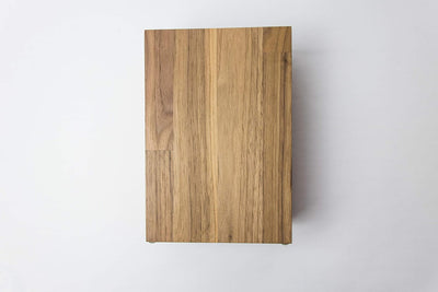 Schubica Messerblock BLOQ 701 unbestückt | Magnetblock Holz für 6 Messer | Nussbaum Messerleiste | M