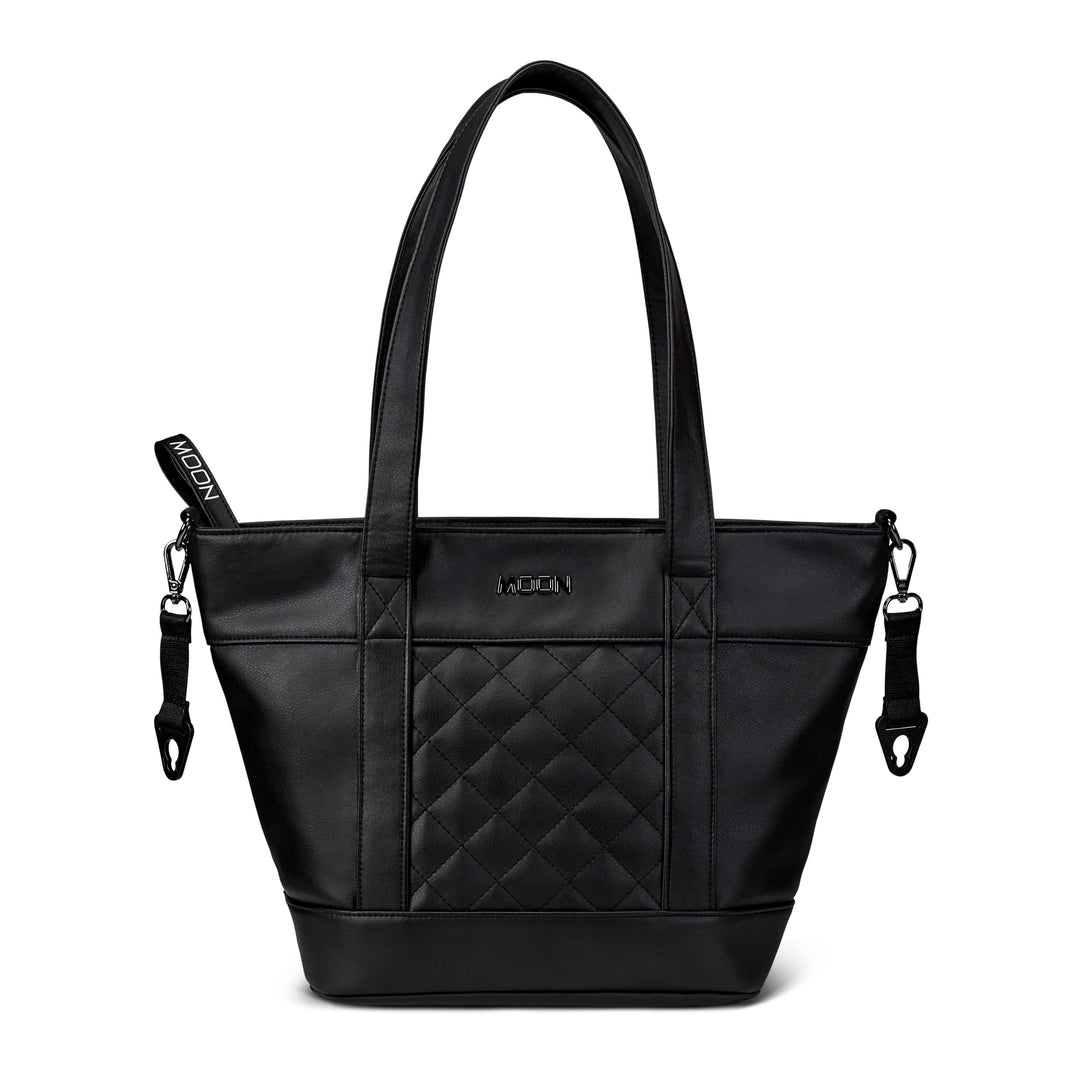 MOON Wickeltasche V-Shape black leather