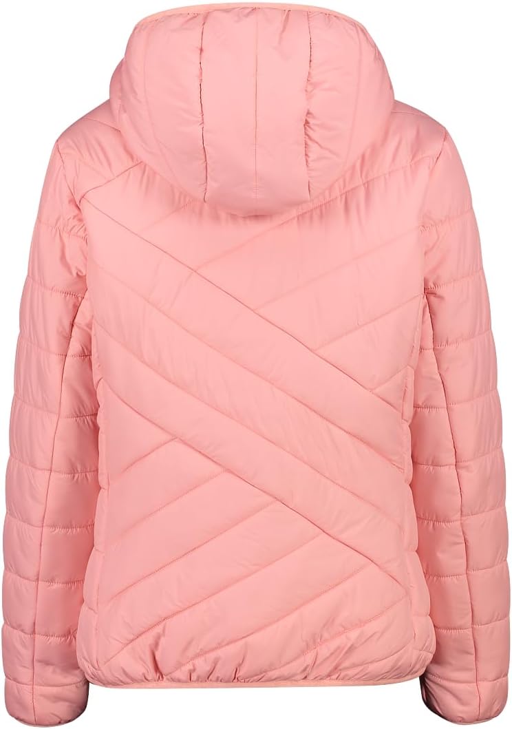 CMP Damen Damenjacke aus Recyceltem Polyester mit Fester Kapuze Coat 46 Pfirsich, 46 Pfirsich
