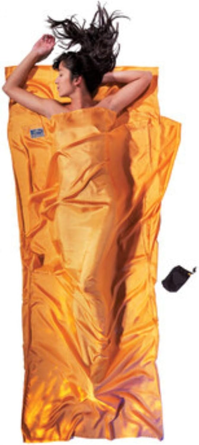 Cocoon Hüttenschlafsack aus Seide 86"x35" Dunkelblau, 86"x35" Dunkelblau