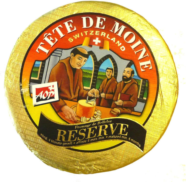Tete de Moine Komplett Set Käsehobel (Set 1 ganzer Laib Reserve), Set 1 ganzer Laib Reserve