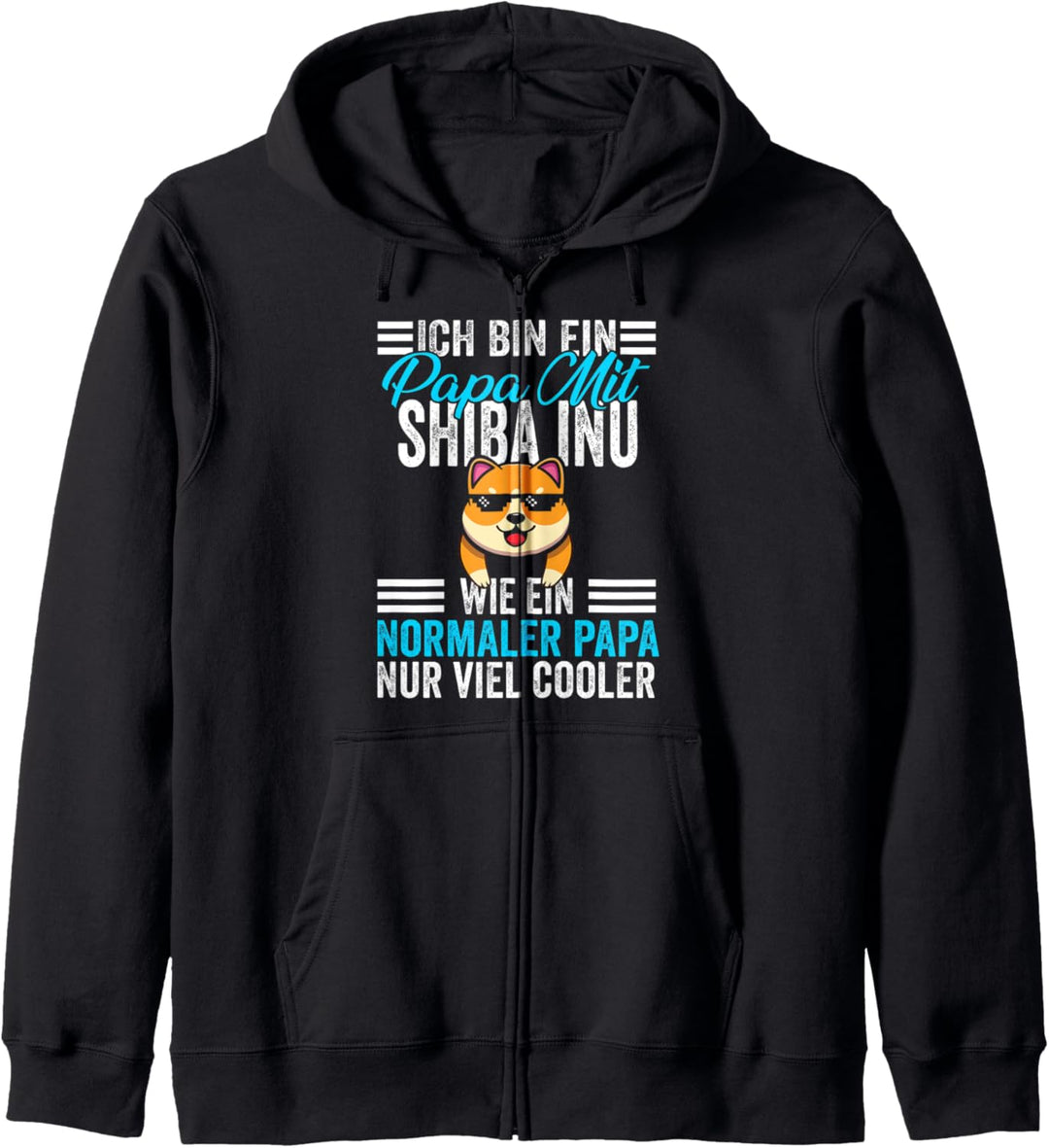 Vater Papa Vatertag Shiba Inu Papa Kapuzenjacke