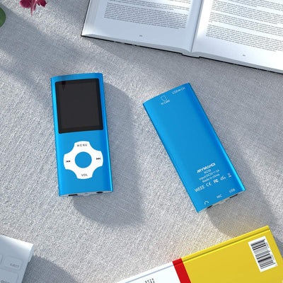 MYMAHDI Bluetooth 5.0 MP3/MP4-Player mit 32 GB Speicherkarte, 1,8 Zoll LCD-Bildschirm, unterstützt b