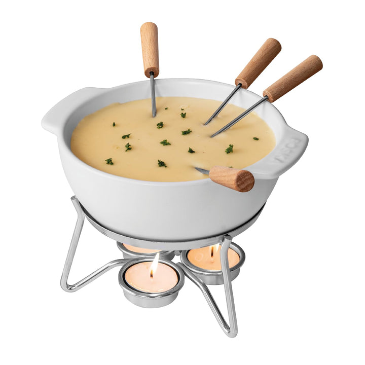 Boska Käsefondue-Set Party/Im Ofen, in der Mikrowelle oder mit Teelicht zu