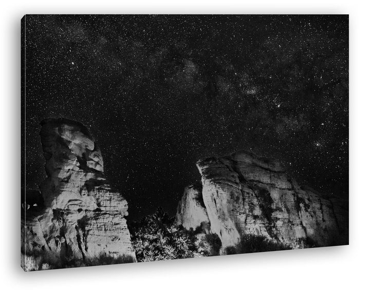 deyoli Sternenhimmel im Grand Canyon Format: 60x40 Effekt: Schwarz/Weiss als Leinwand, Motiv fertig