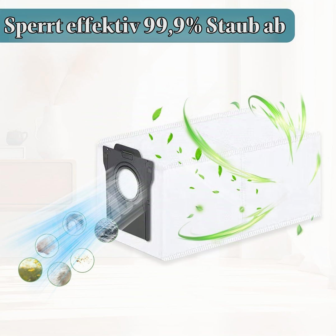 SpeHiate 10 Stück Staubbeutel für Dreame L10s Pro Ultra Heat/ X40 Ultra/ X30 Ultra Complete Roboter