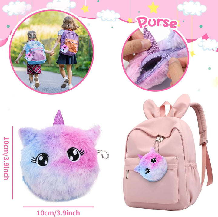 Latocos Einhorn Geschenke für Mädchen 4 5 6 7 8 Jahren Kuscheltier Leuchtende Plüsch Kissen Notizbuc