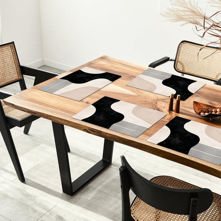 KitchenYeah© Platzsets Abwaschbar 6-Teilig 45x30 cm Tischsets Platzdeckchen Platzset Unterlage Tisch