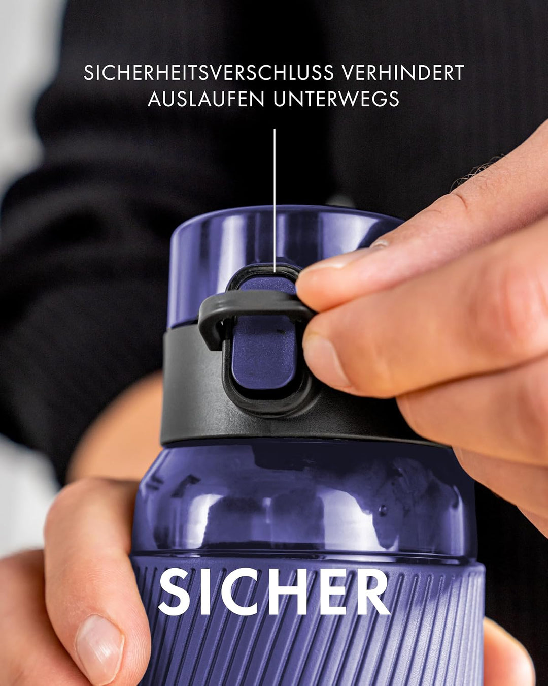 ZWILLING Trinkflasche BPA-frei, Wasserflasche für Fitness, Freizeit und Büro, Sportflasche aus Trita