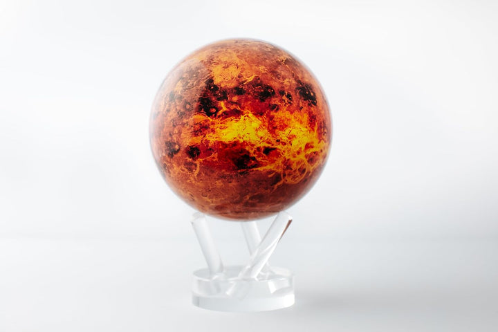 MOVA Globus Weltraumserie Venus 4.5" mit Sockel, solarbetriebener rotierender Globus, einzigartiges