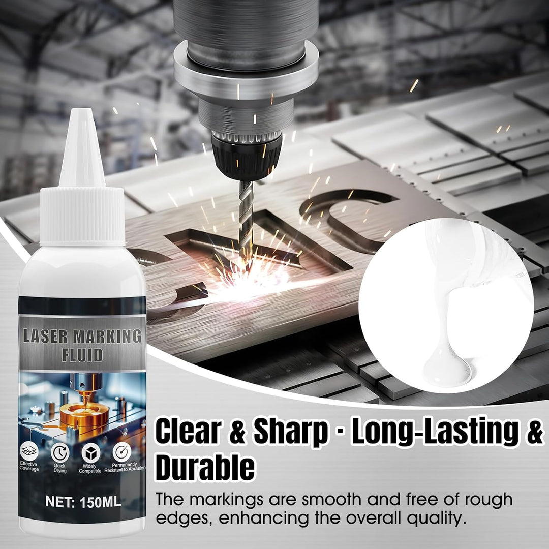 Lasermarkierungsflüssigkeit, Laser Marking Fluid, Laser Markierungsspray für Metallmarkierung, Schne