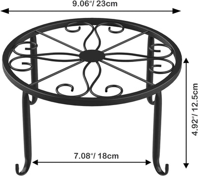 Lewondr Pflanzenständer, 3 Stück Retro Stil Reben Mustern Blumentopf Ständer Blumentopfhalter aus Sc