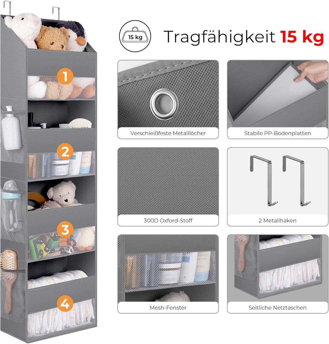 GRANNY SAYS Hängeorganizer Tür mit 4 Taschen, Packung mit 1 hinter der Tür hängenden Speicherorganis