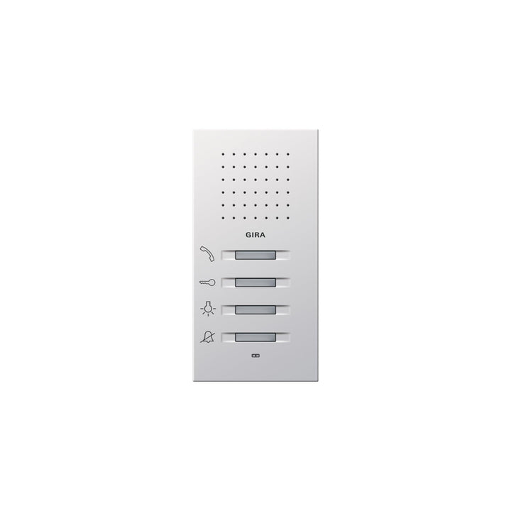 Gira 1250112 Wohnungsstation AP Flächenschalter reinweiss glänzend