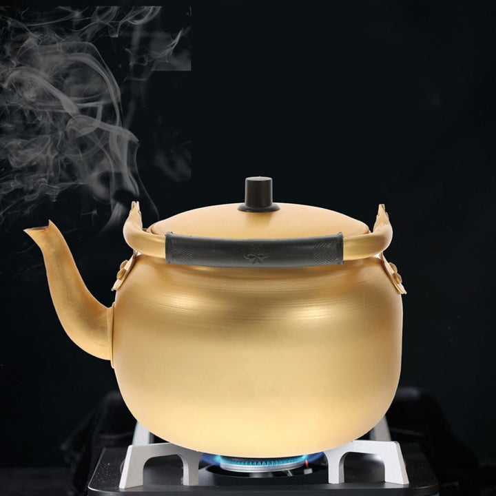 MAGICLULU Aluminium Wasserkocher 1,5l mit Effizientem Schnellkochsystem und Anti Heissem Griff für O