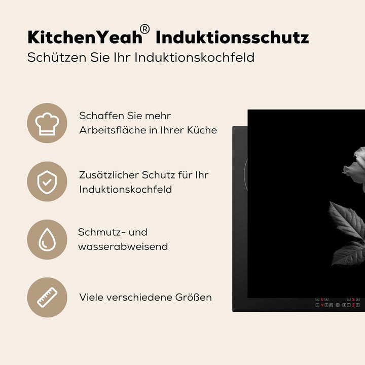 Herdabdeckplatte Einteilig Küche Herdabdeckung Induktionsfeld Ceranfeld Herdabdeckplatten Vinyl Matt