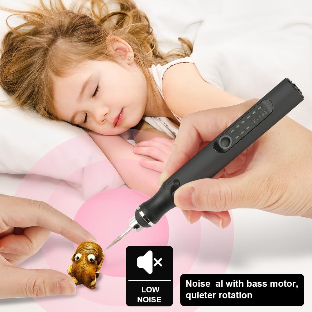 Ainiv USB Wiederaufladierbar Gravur Werkzeug Kit, Elektrischer Mini Graveur Gravurwerkzeug, Tragbar