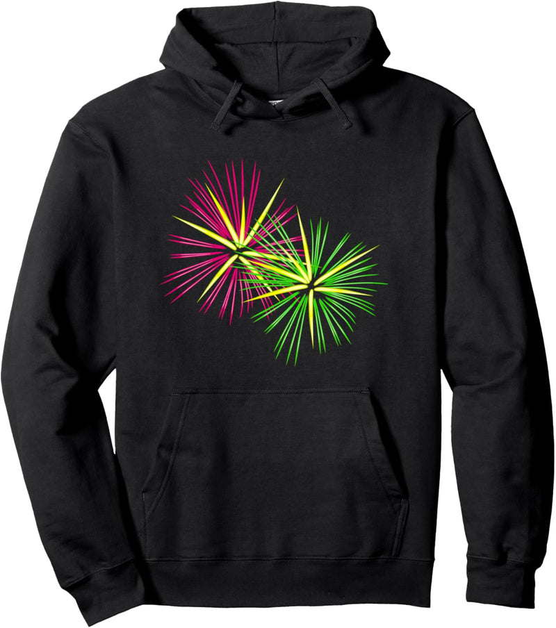 Buntes Feuerwerk Pullover Hoodie