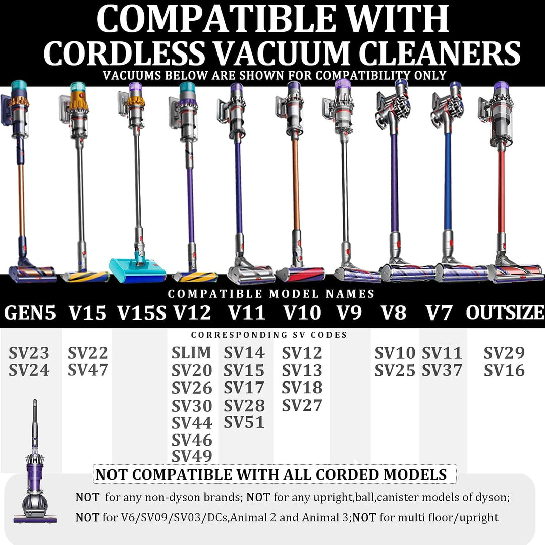 Fullclean Hartnäckiger Schmutz Werkzeug Aufsätze Kompatibel mit Dyson Gen5 V15 V12 V11 V10 V9 V8 V7
