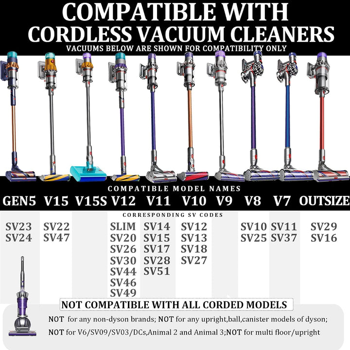 Fullclean Hartnäckiger Schmutz Werkzeug Aufsätze Kompatibel mit Dyson Gen5 V15 V12 V11 V10 V9 V8 V7