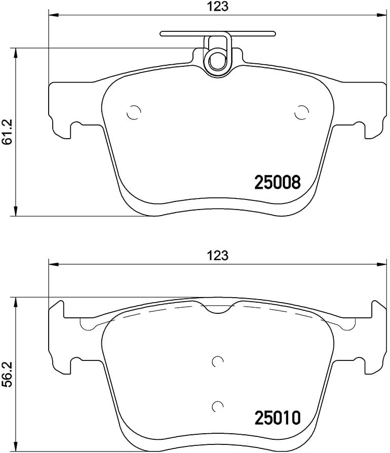 HELLA PAGID 8DB 355 020-271 Bremsbelagsatz - T1976 - Dicke/Stärke: 16.4mm - Bremssystem: Teves - nic