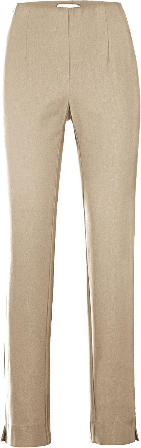 Stehmann, INA-800-14060 Lange gerade geschnittene Stretch-Hose 34 Camel Light, 34 Camel Light