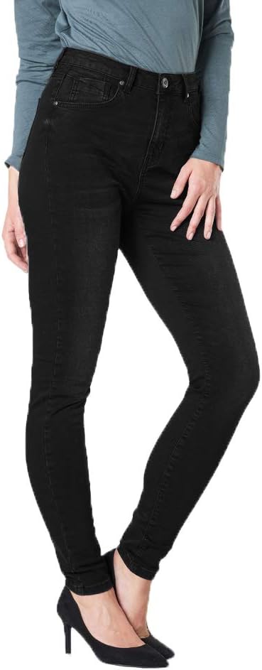 COLAC Damen Jeans Mira Slim Black Used Skinny Fit mit Stretch 203.05.02 36W / 32L Black Used, 36W /