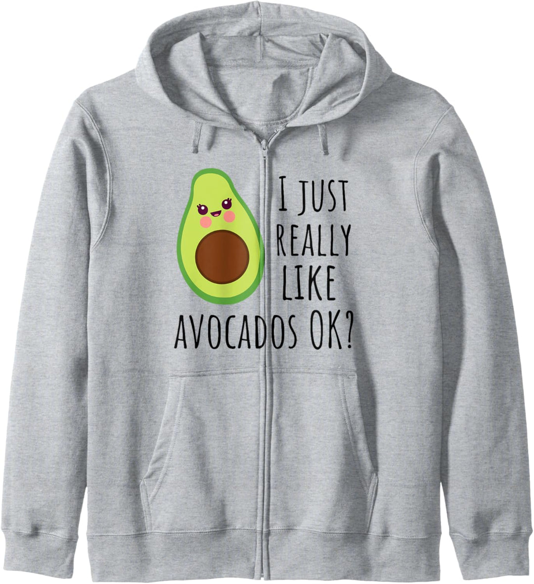 Ich mag Avocados einfach sehr, OK, lustige Avocado Kapuzenjacke