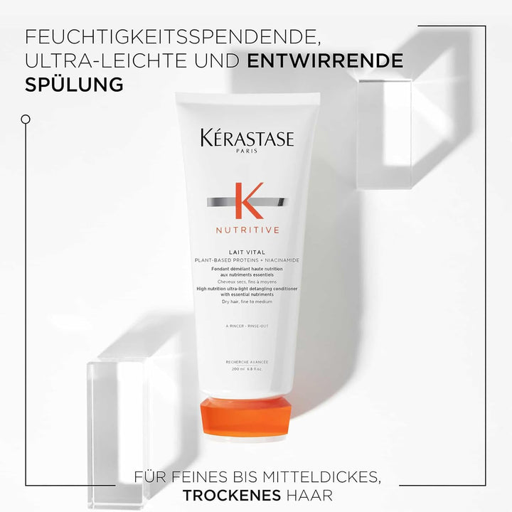 Kérastase Nutritive, Haarspülung für trockenes, feines bis mittleres Haar, Entwirrend und feuchtigke