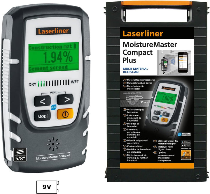 Umarex Laserliner MoistureMaster Compact Plus Luft- und Materialfeuchtemessgeräte (Messung der Mater