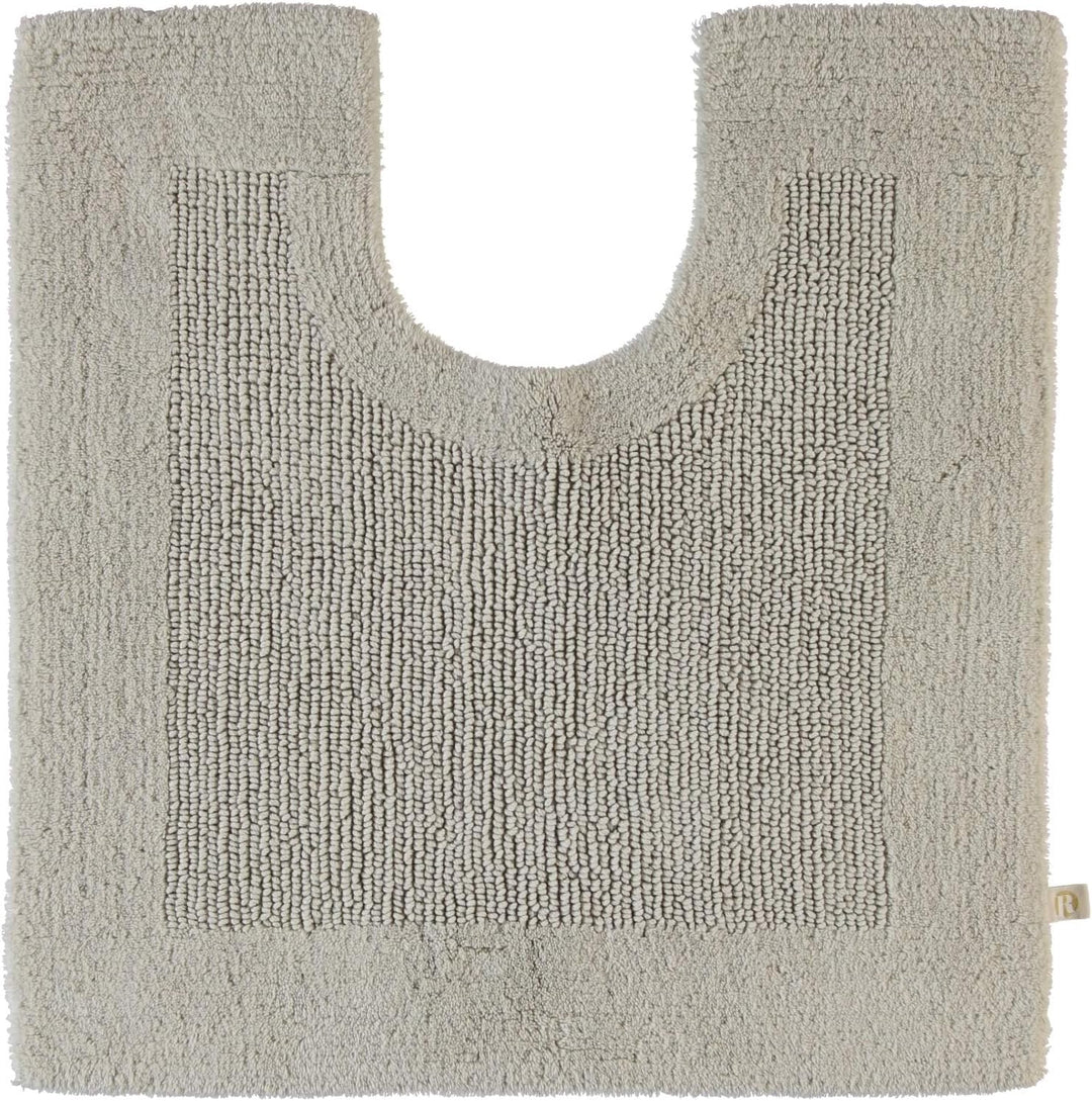 RHOMTUFT 4515316078 Badteppich mit Aussparung Prestige 60 x 60 cm, Aqua 60 x 60 cm WC-Vorleger mit A