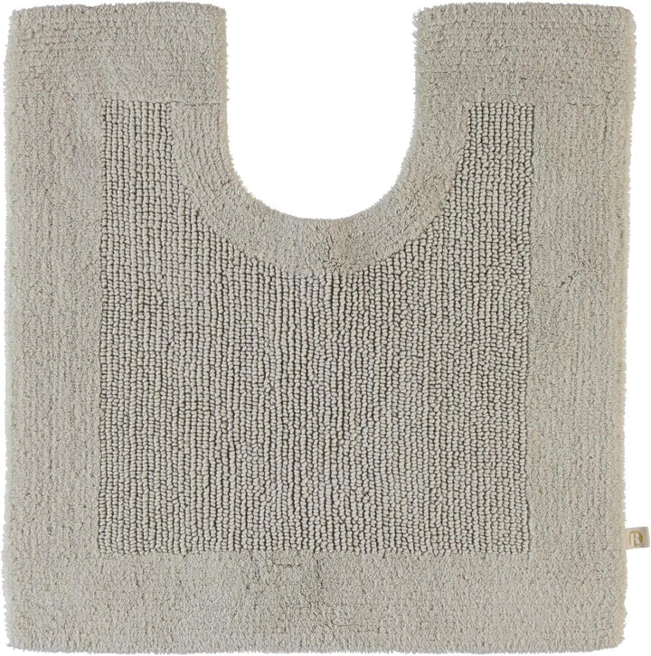 RHOMTUFT 4515316078 Badteppich mit Aussparung Prestige 60 x 60 cm, Aqua 60 x 60 cm WC-Vorleger mit A