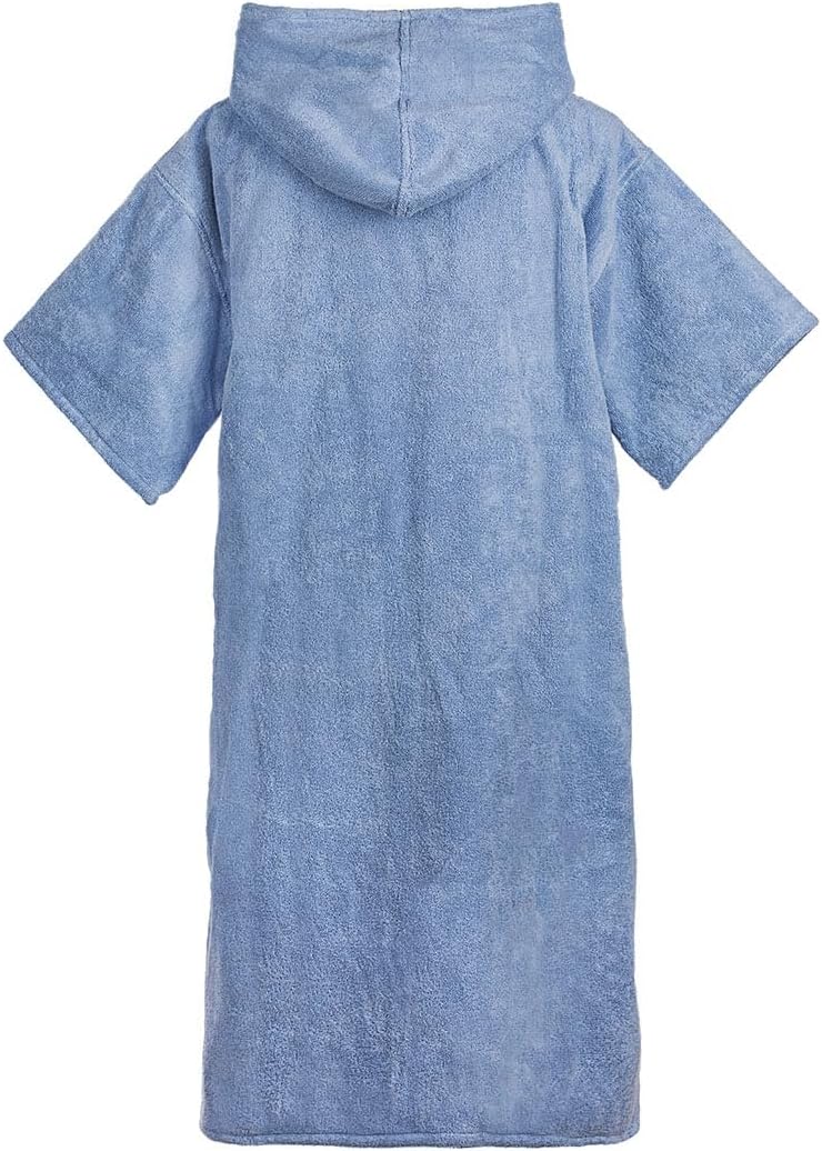 ATLANTIC SHORE | Surf Poncho | Badeponcho mit Kapuze aus 100% Baumwolle | Unisex | Basic für Erwachs