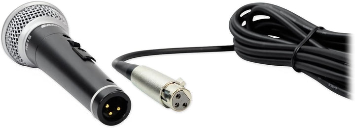 Samson R 21 S Mikrofon inklusive 5m Kabel und Clip, Schwarz