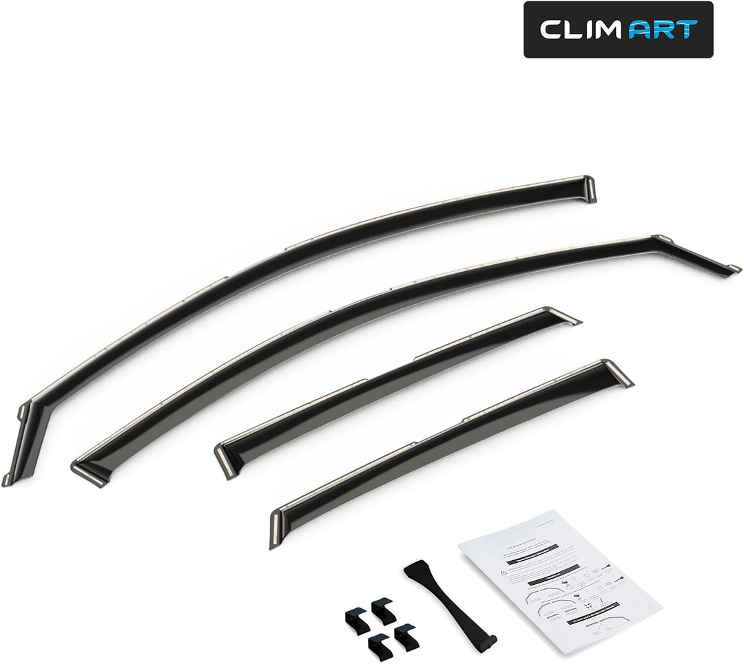CLIM ART Windabweiser für/kompatible mit Audi Q3 2019-2024 SUV - Integrierte Regenabweiser - Autofen