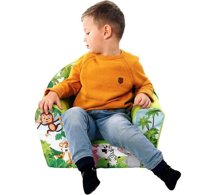 Delsit Kinder Sessel mit Schaumstofffüllung - Kindersessel Mädchen und Jungen Babysessel mit Abnehmb