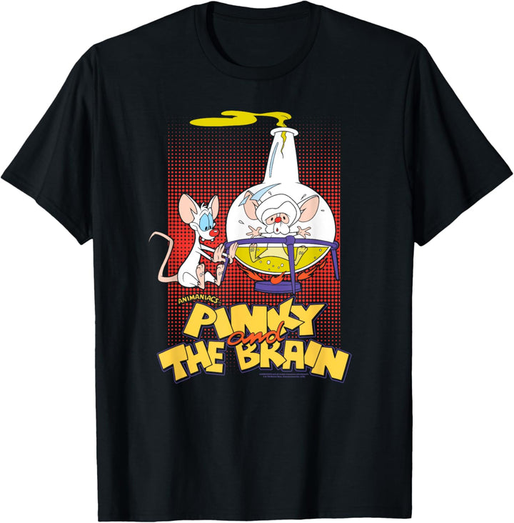 Pinky and the Brain Lab Flask T-Shirt